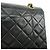 Borsa a tracolla con catena CHANEL Matelasse 25 Double Flap Nera A01112 - vista 14
