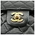 Borsa a tracolla con catena CHANEL Matelasse 25 Double Flap Nera A01112 - vista 15