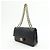 Borsa a tracolla con catena CHANEL Matelasse 25 Double Flap Nera A01112 - vista 3