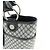 Céline CELINE Macadam Canvas Leder Tote Bag Handtasche Grau Schwarz - Ansicht 17