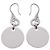 Orecchini GUCCI a gancio con piastra rotonda SV925 Silver - vista 2