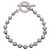 Bracciale GUCCI a catena a pallini con chiusura toggle SV925 Argento - vista 2