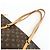 Borsa a spalla Louis Vuitton Monogram Totally MM Brown M56689 - vista 6