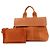 Hermès HERMES Valparaiso PM Toile Chevron Leather Tote Bag Hand Bag Orange