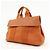 Hermès HERMES Valparaiso PM Toile Chevron Leather Tote Bag Hand Bag Orange - vista 3