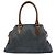 FENDI Etnico Borsa Tote in Pelle e Denim Borsa a Tracolla Marrone Blu 8BN162