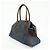 FENDI Etnico Borsa Tote in Pelle e Denim Borsa a Tracolla Marrone Blu 8BN162 - vista 3
