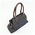 FENDI Etnico Borsa Tote in Pelle e Denim Borsa a Tracolla Marrone Blu 8BN162 - vista 4