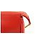 FENDI Pochette a mano con catena in pelle goffrata Rosso 8M0271 - vista 12