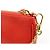 FENDI Pochette a mano con catena in pelle goffrata Rosso 8M0271 - vista 15