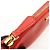 FENDI Pochette a mano con catena in pelle goffrata Rosso 8M0271 - vista 18