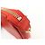 FENDI Pochette a mano con catena in pelle goffrata Rosso 8M0271 - vista 20