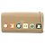 FENDI Leather Studs Chain Shoulder Wallet Long Wallet Beige 8M0365