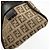 FENDI Borsa Boston e Borsa a Tracolla in Tela Zucchino e Pelle Beige 8BN005 - vista 14