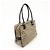 FENDI Borsa Boston e Borsa a Tracolla in Tela Zucchino e Pelle Beige 8BN005 - vista 4