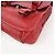 Borsa a tracolla in pelle PRADA con logo triangolare, borsa satchel, borsa a mano rossa - vista 11