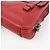 Borsa a tracolla in pelle PRADA con logo triangolare, borsa satchel, borsa a mano rossa - vista 13