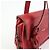 Borsa a tracolla in pelle PRADA con logo triangolare, borsa satchel, borsa a mano rossa - vista 15