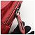 Borsa a tracolla in pelle PRADA con logo triangolare, borsa satchel, borsa a mano rossa - vista 19