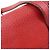 Borsa a tracolla in pelle PRADA con logo triangolare, borsa satchel, borsa a mano rossa - vista 20