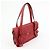 Borsa a tracolla in pelle PRADA con logo triangolare, borsa satchel, borsa a mano rossa - vista 4