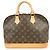 Louis Vuitton Monogram Alma Canvas Leather Hand Bag Brown M51130