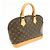 Louis Vuitton Monogram Alma Canvas Leather Hand Bag Brown M51130 - vista 4