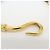 Hermès HERMES Jumbo Choker Braccialetto in Pelle e Metallo Marrone Oro - vista 10