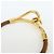 Hermès HERMES Jumbo Choker Braccialetto in Pelle e Metallo Marrone Oro - vista 7