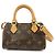 Borsa a mano Louis Vuitton Monogram Mini Speedy e tracolla marrone M41534