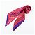 Sciarpa Louis Vuitton Monogram 100% Seta Motivo Geometrico Rosa Blu - vista 14
