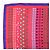 Sciarpa Louis Vuitton Monogram 100% Seta Motivo Geometrico Rosa Blu - vista 3