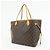 Borsa a Spalla Louis Vuitton Monogram Neverfull MM Marrone M40156 - vista 3