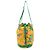 Hermès Borsa a tracolla e spalla HERMES in tela con coulisse Orange Green