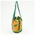Hermès Borsa a tracolla e spalla HERMES in tela con coulisse Orange Green - vista 4