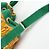Hermès Borsa a tracolla e spalla HERMES in tela con coulisse Orange Green - vista 8