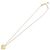 Collana in metallo con ciondolo a cuore logo Christian Dior Oro
