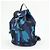 PRADA Triangle Logo Nylon Leather Backpack Camouflage Motif Blue - view 3