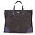 Borsa Tote e borsa a mano PRADA in pelle e lana con logo Triangle, Viola
