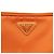 Borsa a spalla PRADA in nylon e pelle con logo triangolare Orange 1N1861 - vista 19
