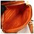 Borsa a spalla PRADA in nylon e pelle con logo triangolare Orange 1N1861 - vista 21