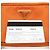 Borsa a spalla PRADA in nylon e pelle con logo triangolare Orange 1N1861 - vista 24