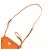 Borsa a spalla PRADA in nylon e pelle con logo triangolare Orange 1N1861 - vista 6