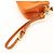 Borsa a spalla PRADA in nylon e pelle con logo triangolare Orange 1N1861 - vista 7