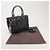 GUCCI Sukey Interlocking G GG Canvas Leather 2Way Bag Black 247902 - vista 24