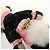 Portachiavi Panda Bunny con logo Triangle PRADA Nero Rosa - vista 11