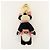 Portachiavi Panda Bunny con logo Triangle PRADA Nero Rosa - vista 2