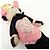 Portachiavi Panda Bunny con logo Triangle PRADA Nero Rosa - vista 6
