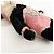 Portachiavi Panda Bunny con logo Triangle PRADA Nero Rosa - vista 8