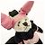 Portachiavi Panda Bunny con logo Triangle PRADA Nero Rosa - vista 9